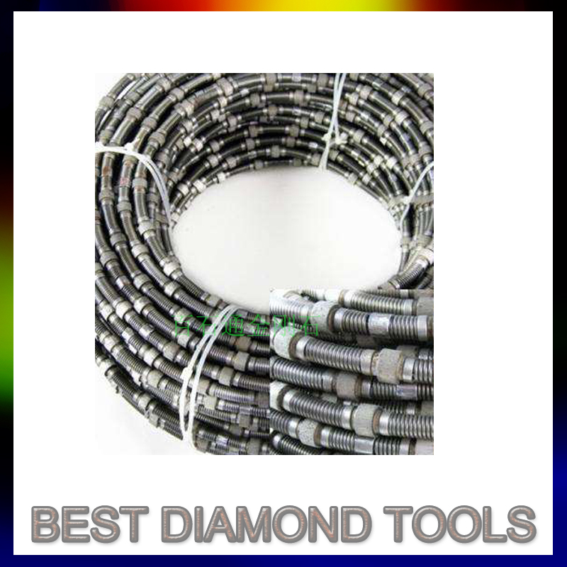 8.5mm 9.0mm Diamond Wire Saw Cutting Granite Sandstone Marble For CNC profile wire machine