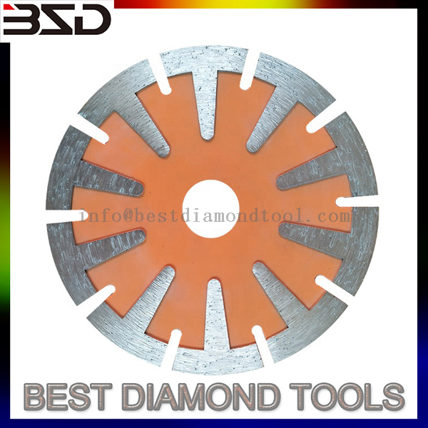 125*10mm Manufacture T shape Segmented Diamond Saw Blades Disco