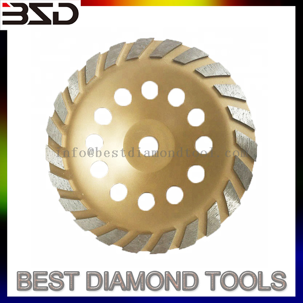 China supplier brand 9 inch concrete floor abrasive diamond grinding cup wheel 