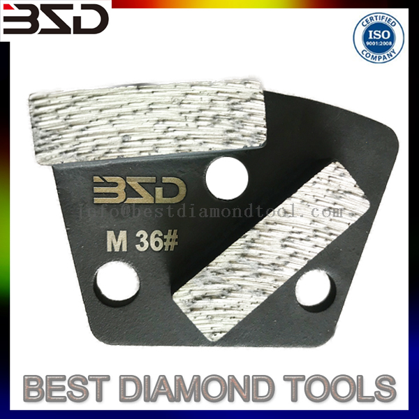 16# to 300# Metal Bond Trapezoid Diamond Grinding Pad Shoes Concrete Terrazo Floor Grinding